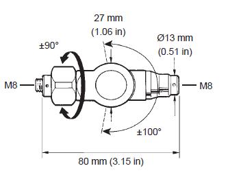 PK1 knuckle joint dimensions