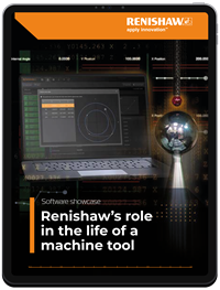 Documento sul ruolo di Renishaw nella vita di una macchina utensile su un tablet