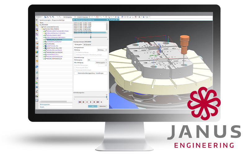 Janus Engineering - misura con NX Cam