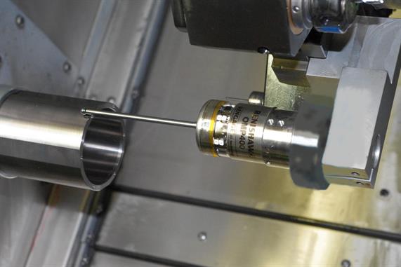 La sonda OMP400 utilizza una speciale misurazione di routine per la circolarità e le cilindricità delle superfici interne ed esterne delle masse di pr