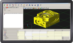 Schermata del modello CAD nel software MODUS