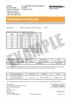 Certificate of calibration:  XC-80 material temperature sensor (recalibration)