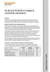 Application note:  Error budget and uncertainty calculations:  XL-80 and XC-80