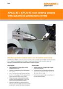 Flyer:  APCA-45/ APCS-45 tool setting probes with automatic protection cover